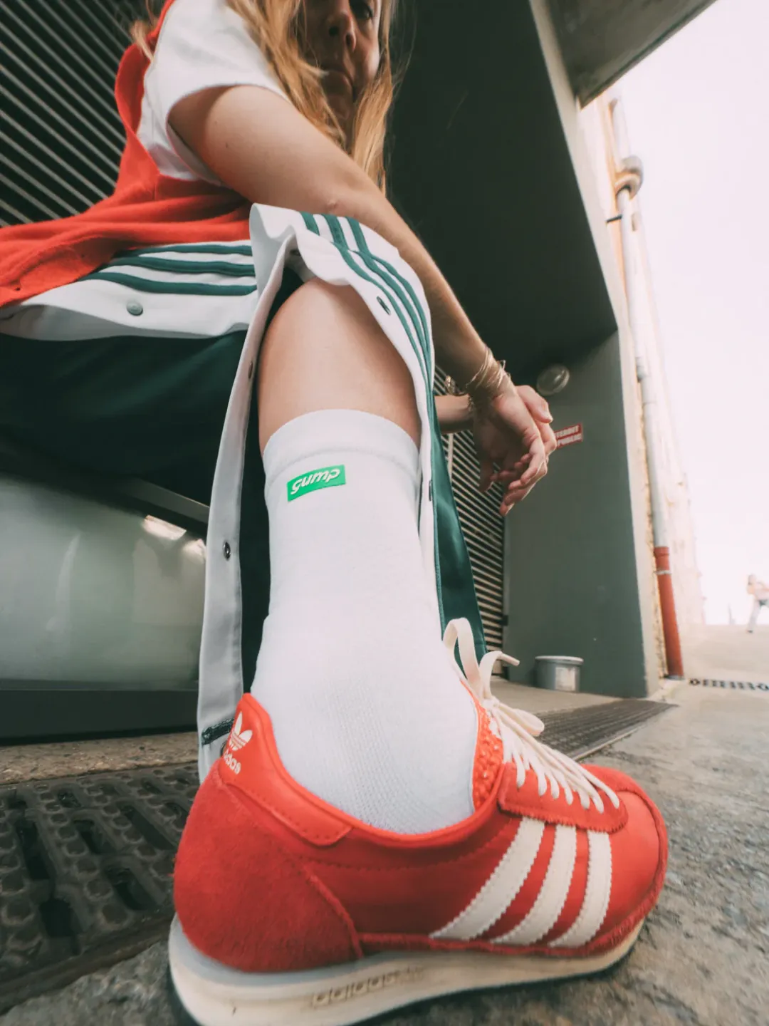 visuel Gump, chaussettes running style et technique