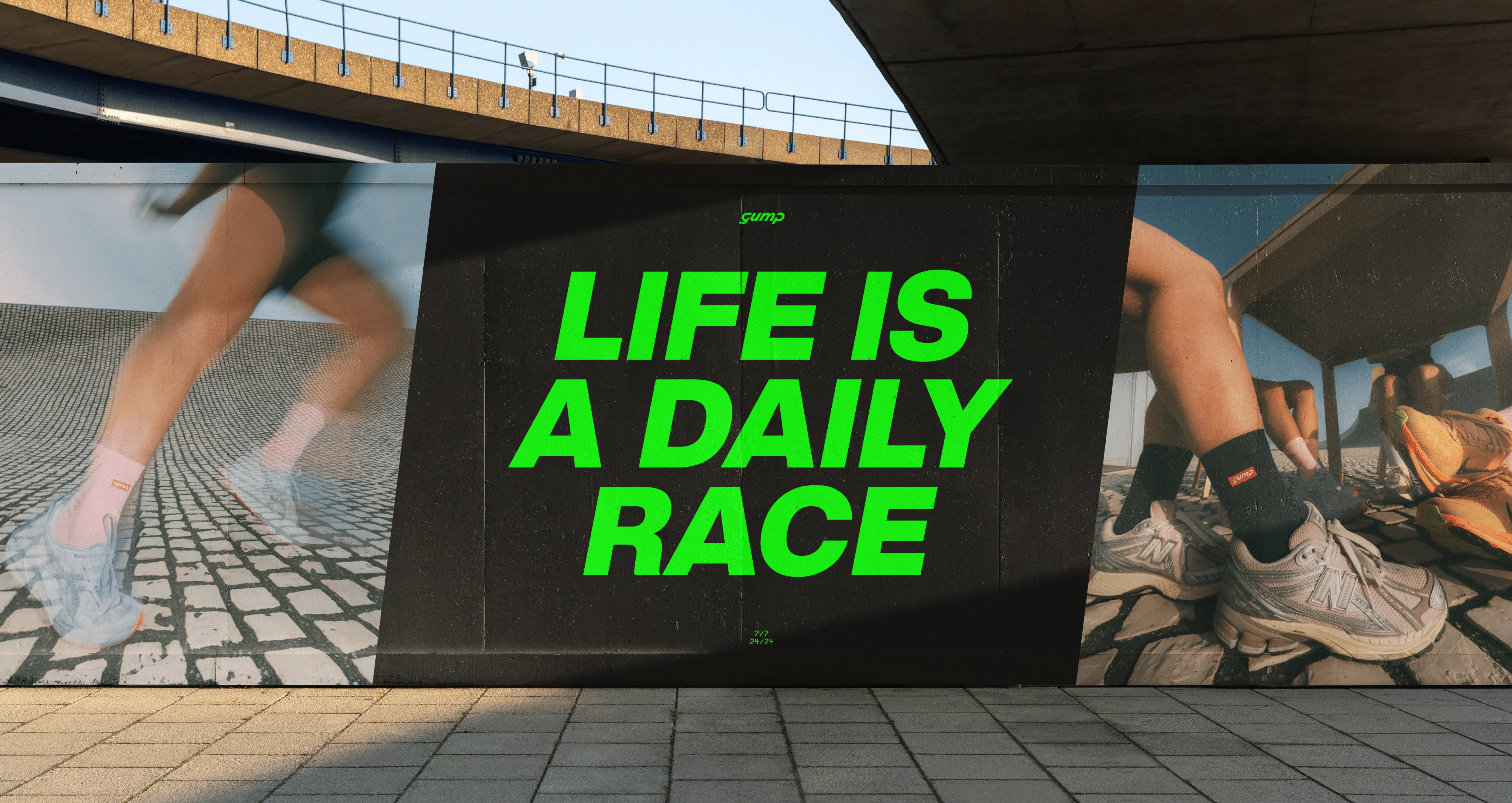 Visuels e-shop Gump, design lifestyle et running