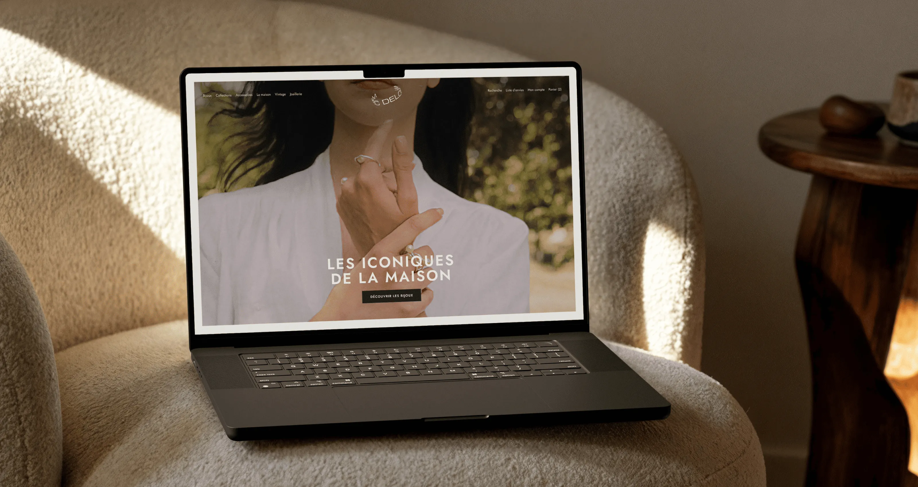 Site e-commerce Marc Deloche - refonte Shopify par Supercolor