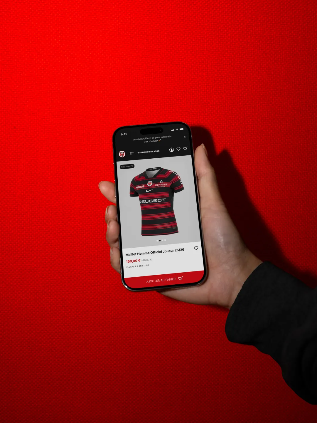E-commerce Stade Toulousain sous PrestaShop, boutique rugby en ligne