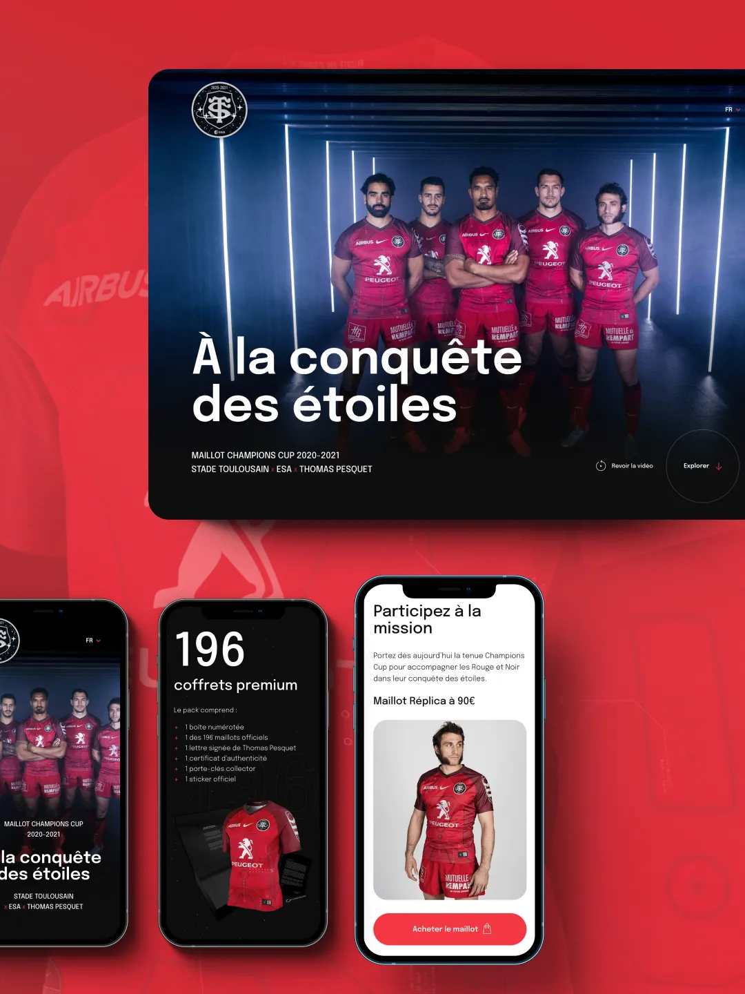 Opération Thomas Pesquet × Stade Toulousain, activation ESA